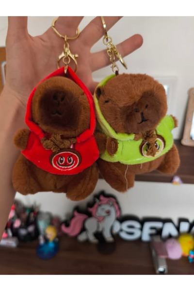 dab market Capybara Keychain All Models (Green Sulfate-Arisi-Labubu Shirt-Lover-Simple-Eared