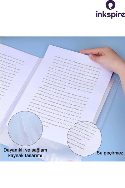 inkspire A4 Presentation File 60 Pieces 1 Ready-Made Inner Bag Student and Office Type Document File Presentation Catalog