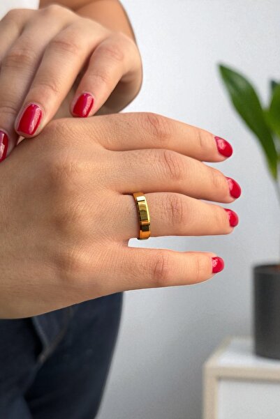 Utku Kuyumculuk 22 Ayar 4 Mm Düz Alyans Yüzük