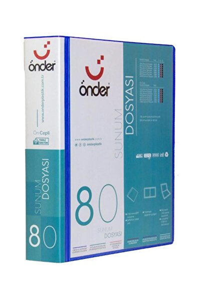 Önder Sunum Dosyası Önü Cepli A4 80'Li ***
