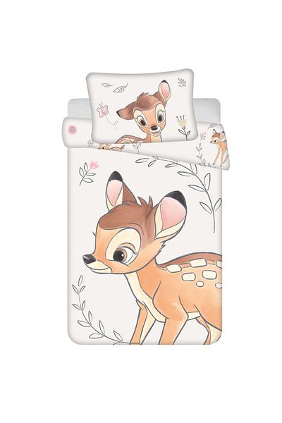 Bambi Disney Beige children's bedding cover 100×135cm, 40×60 cm