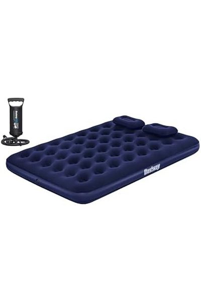 PAVILLO Bestway Air Mattress Queen + Two Pillows And Manual Hand Pump