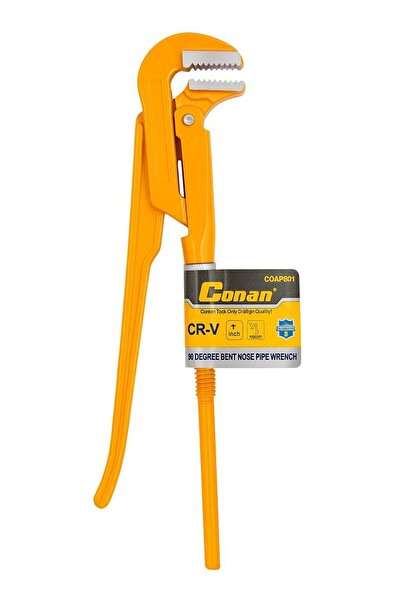 CONAN مفتاح أنابيب 1 بوصة - كروم فاناديوم بزاوية 90 درجة