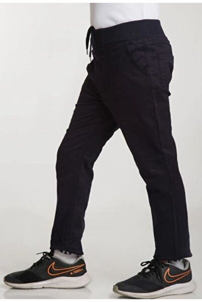 Nacar Unisex Ribana Bel Kanvas Rahat Kalıp Okul Pantolon (BİR BEDEN BÜYÜK TERCİH EDİLEBİLİR.)