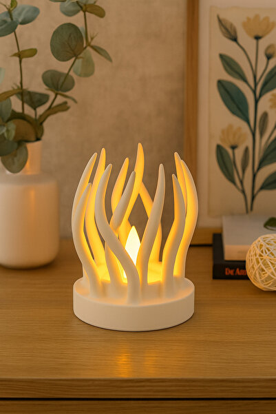 LalezarHome Dekoratif özel tasarım LED Işıklı Masa Lambası – Modern Tasarım G...