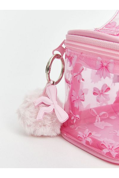 LC Waikiki New Season Transparent Children's Handbag with Plush Toy