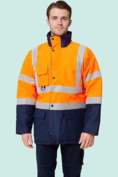 PayBuy Kışlık İş Güvenliği Parkası Neon EN ISO 13688 20471 343 Linum