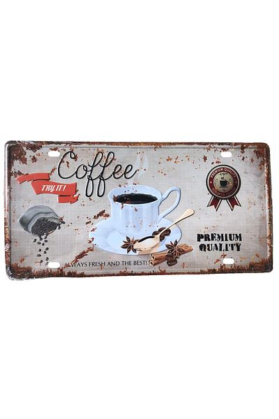 genric FFD Car Plate Vintage Tin Sign Bar Pub Home Wall Poster Decor Retro Metal Art Poster 30x15cm 1 Piece