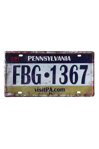 genric FFD Car Plate Vintage Tin Sign Bar Pub Home Wall Poster Decor Retro Metal Art Poster 30x15cm 1 Piece