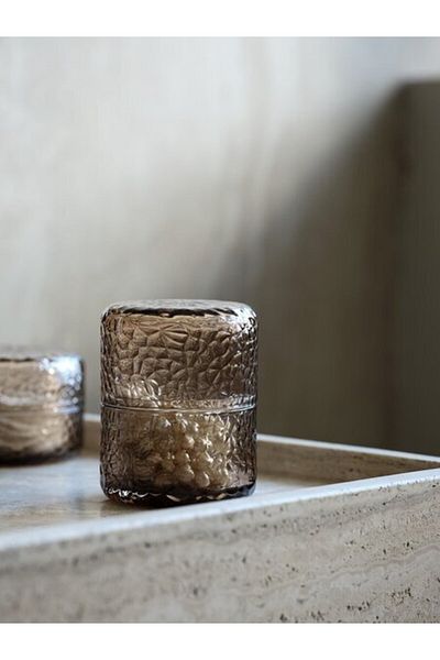 OEM Jar GENEVAD Ø8x10cm brown glass