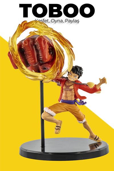 shop One Piece Monkey D. Luffy Gear 5 Action Figure - Chibi Luffy C Red Fist Anime Figure 12cm