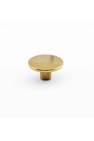 Badem10 Single Screw Straight Luxury Gold-Gold Button Metal Handle Drawer Furniture Kitchen Cabinet Cupboard Handle Knobs