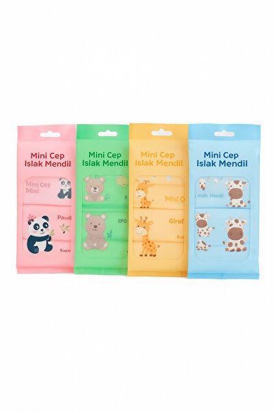 BEYZANA Mini Islak Cep Mendil 1 Paket 8 Li