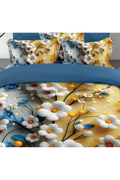 CHIRASO CHIRASO Bedding, Finet 5D Identical to the picture, ELASTIC Sheet 180x200+25cm, Duvet Cover, 2 Pillowcases
