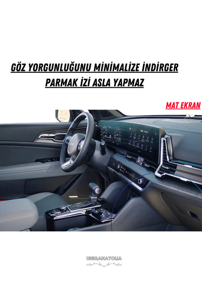 UniqAnatolia كيا سبورتاج الجديدة 2023-2024 متوافق مع العدادات الرقمية وشاشة العرض المعلوماتية المتوافقة مع واقي الشاشة غير اللامع