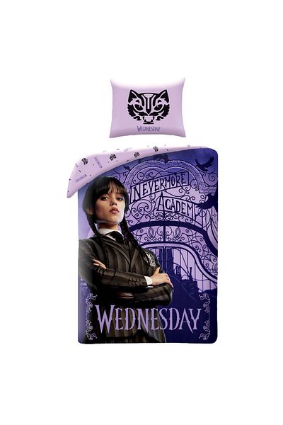 WEDNESDAY Nevermore Academy bedding set 140x200cm, 70x90 cm