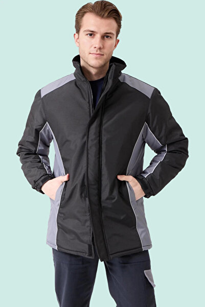 PayBuy Kışlık Su Geçirmez İşçi Parkası Urtica Parka Rüzgar Sıcak Tutucu Astar Günlük İş Kullanımına