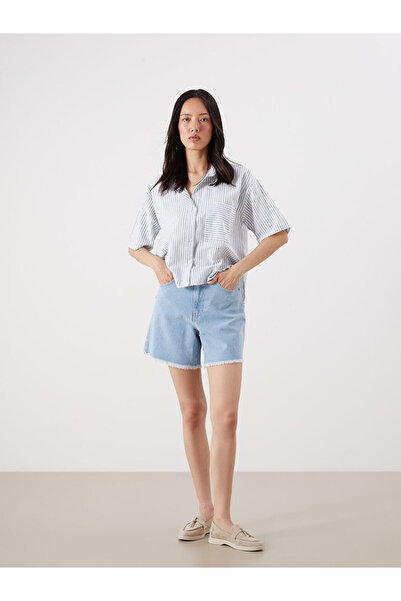 LC Waikiki شورت جينز نسائي من ستايل ستايندر ستاندرد فيت من متجر UZG