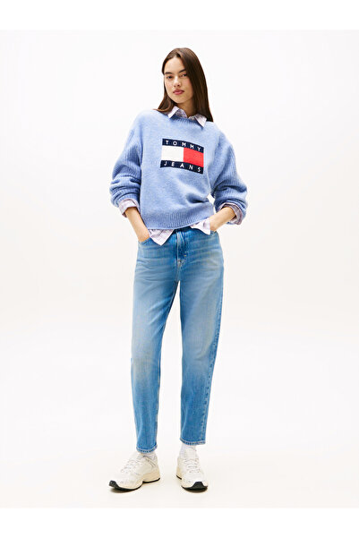 Tommy Hilfiger Tommy Hilfiger Women Denim Medium Mom UH Tapered Jeans