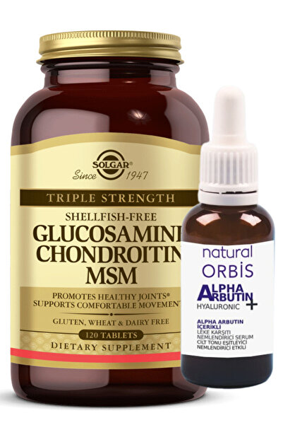 Solgar Glucosamine Chondroitin Msm 120 Tablet (HEDIYE ALPHA ARBUTİN %2 SERUM ...