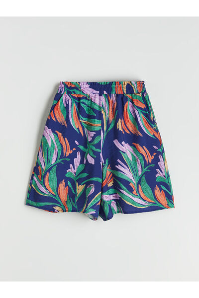 LC Waikiki Create Your Style from Uzg Store |   Floral Women's Shorts with Elastic Waist