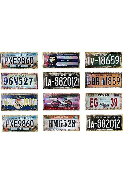genric FFD Wall Plaques Modern Wall Décor Tin Sign Retro Vintage Metal Art Plaques (12 - Pieces)