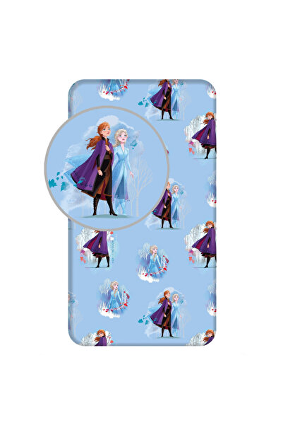Frozen Disney Blue Leaves fitted sheet 90*200 cm