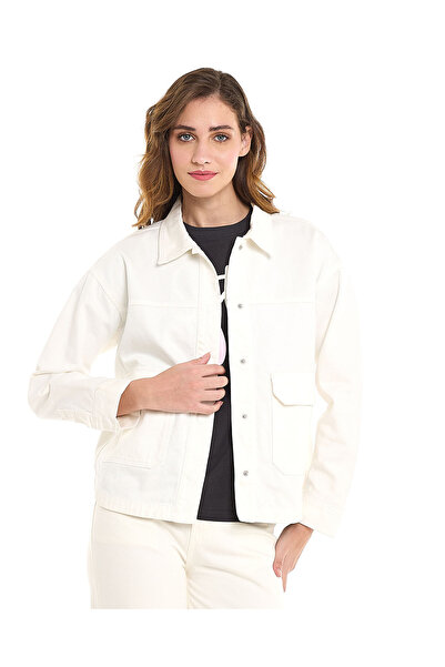 R&B Solid Jacket with Button Closure