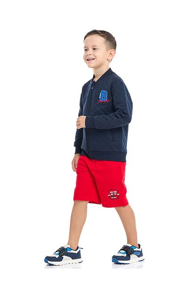 R&B Printed Bermuda Shorts with Drawstring Waist
