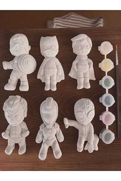 Genel Markalar Marvel Sevimli Süper Kahramanlar Taş Boyama Figür Çocuk Gelişi...