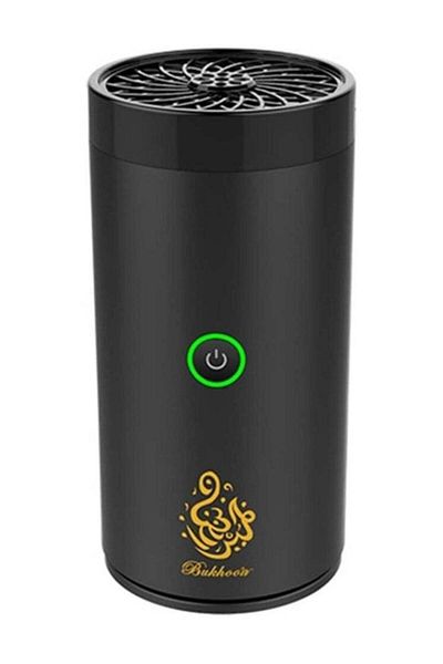 Generic HuHa Electric Incense (Bakhoor) Burners Decort for Car, Home,type (c) Usb Rechargeable (black)