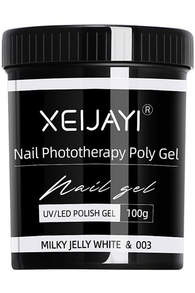 ESensio Nail Builder UV gel Glowing Elite White 100ml, Finish Glossy, Milky White