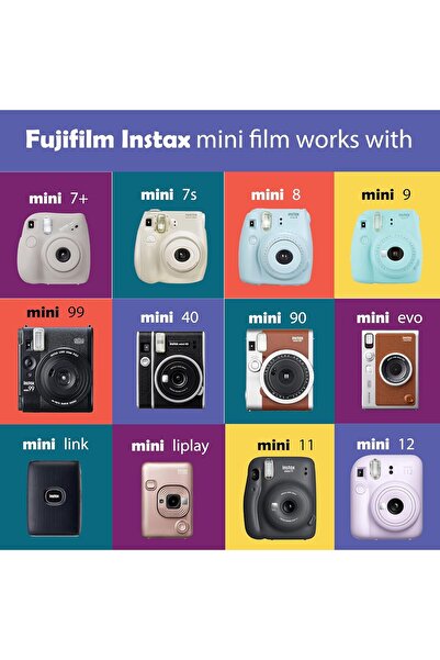 Fujifilm PHOTO4LESS instax Mini Instant Film (20 Exposures) + 20 Sticker Frames for Fuji Instax Prin