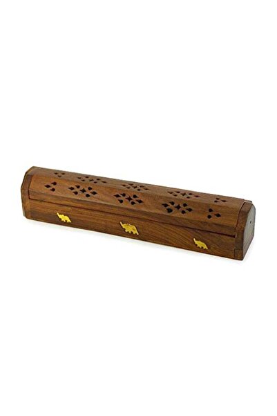 Generic Prabhuji's Gifts Incense Burner Wooden Box With Storage Elephant