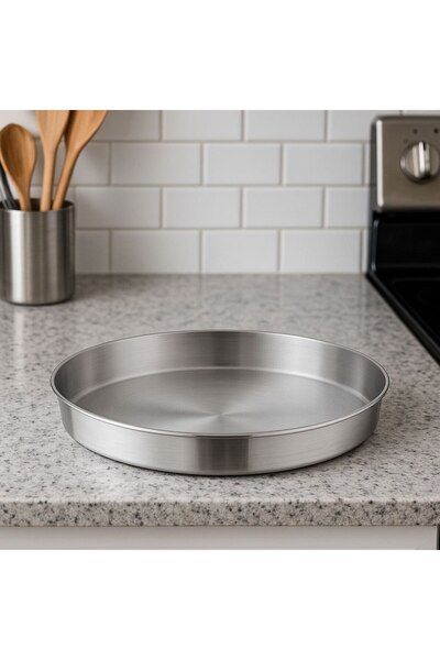 Metler صينية خبز من الفولاذ المقاوم للصدأ مقاس 29 × 5 سم - استخدام متين وعصري...