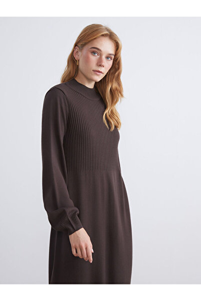 LC Waikiki Alegeri strălucitoare de la Shining Store |   Rochie din tricot cu guler înalt