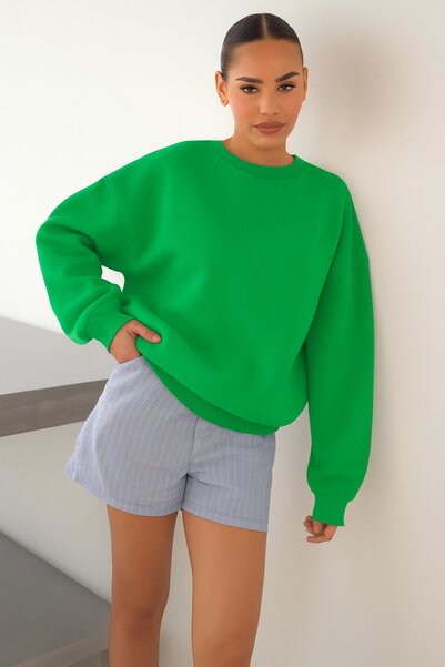 E-ROMA Sweatshirt unisex cu culoare solidă