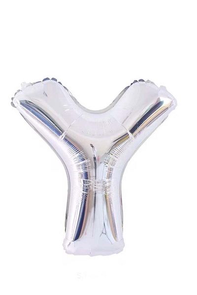 Generic Letter Y Foil Balloon – Large 40 Inch – Silver