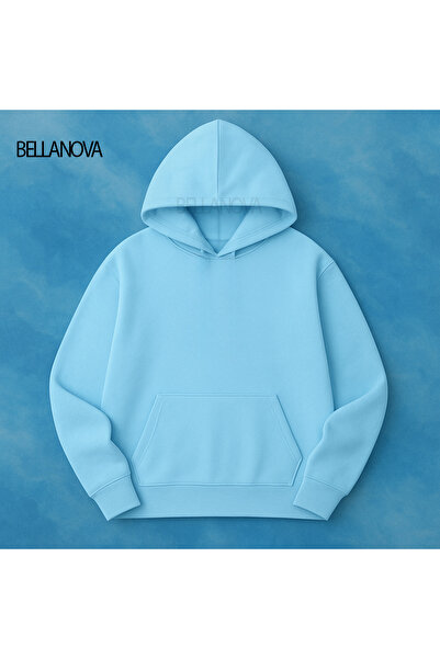 bellanova Κορυφαίας ποιότητας Unisex Φούτερ με κουκούλα και 3 κλωστές