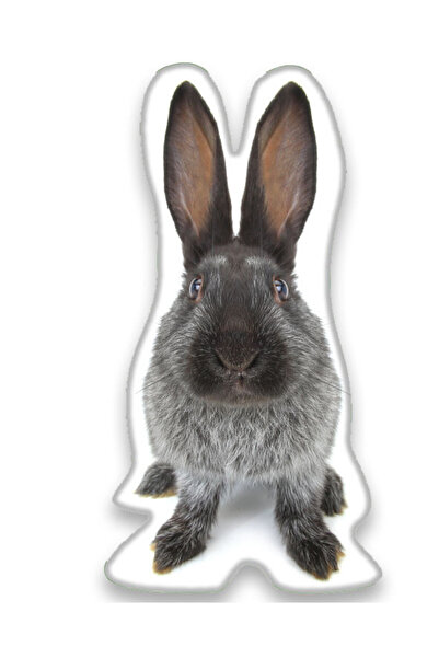 Animals Pernă decorativă în formă de S cu iepure 22*36 cm