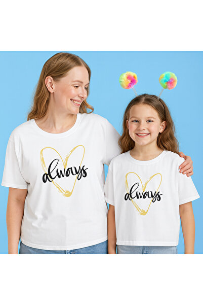 SVART WEAR Σετ μπλουζάκια Always Mother Daughter Συνδυασμένα Μπλουζάκια 100% ...