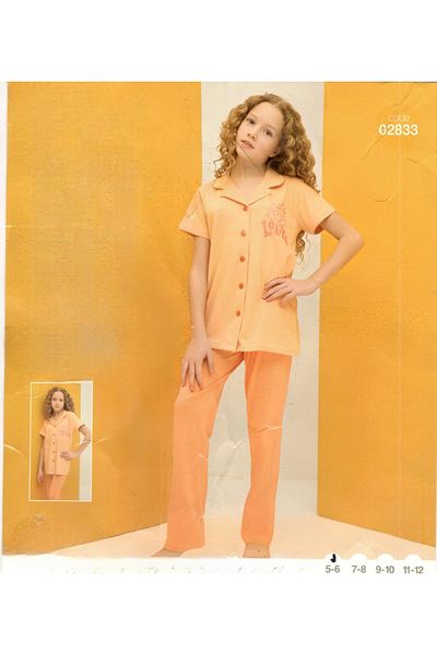 LARICE Girls' short-sleeved pajamas