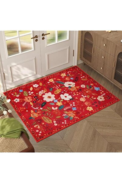 Generic سجادة باب داخلية من هوم تشي، 60 × 90 سم، قابلة للغسل في الغسالة، بنقش...