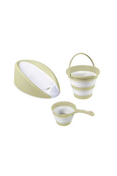 Dolu Set 3 in 1 cu suport anatomic pentru cadita - Verde Eco