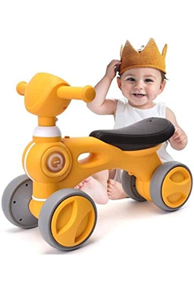 AM ANNA دراجة توازن للأطفال، لعبة دراجة مشاية للأطفال الصغار مع موسيقى وإضاءة، 4 عجلات، مناسبة للأطفال من عمر 10 إلى 36 شهرًا