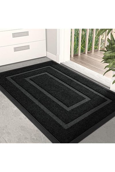 Generic DOOKOO Super Absorbent Moisture Resistant Door Mat, 75x45CM Outdoor and Indoor Welcome Mat for Fron