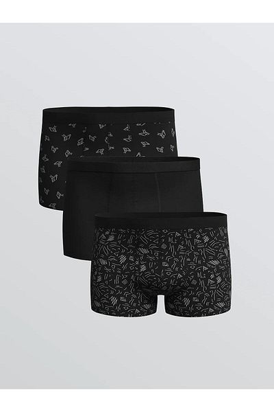 LC Waikiki Lc Standard Mold Cotton Flexible Men's Boxer 3-Pack (W5)