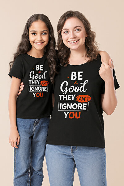 SVART WEAR Set de tricouri combinat pentru mamă și fiică % bumbac 100% T tricou Twin (PRET PENTRU UNUL)