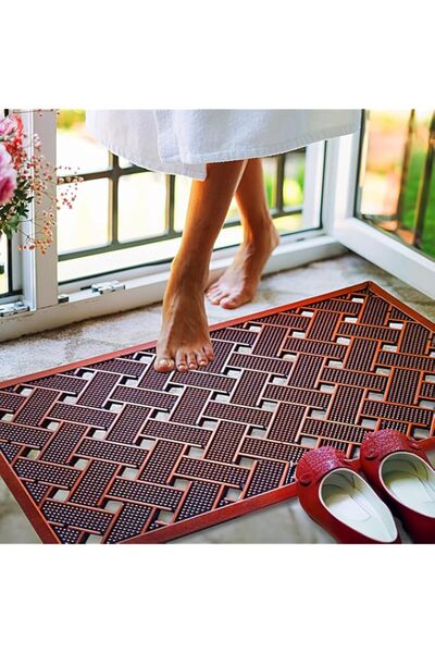 Generic سجادة باب أمامية من Aishini [75 × 45 سم] سجادة باب خارجية عالية التحم...