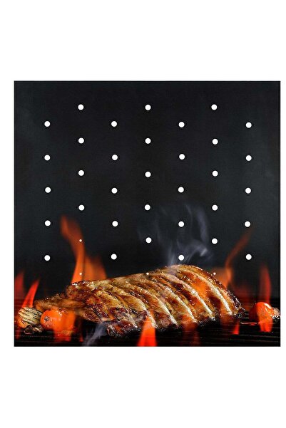 Generic Heavy Duty Non-Stick BBQ Grill Mats - Set of 2, Fireproof & Dishwasher Safe, Perfect for Gas, Charc